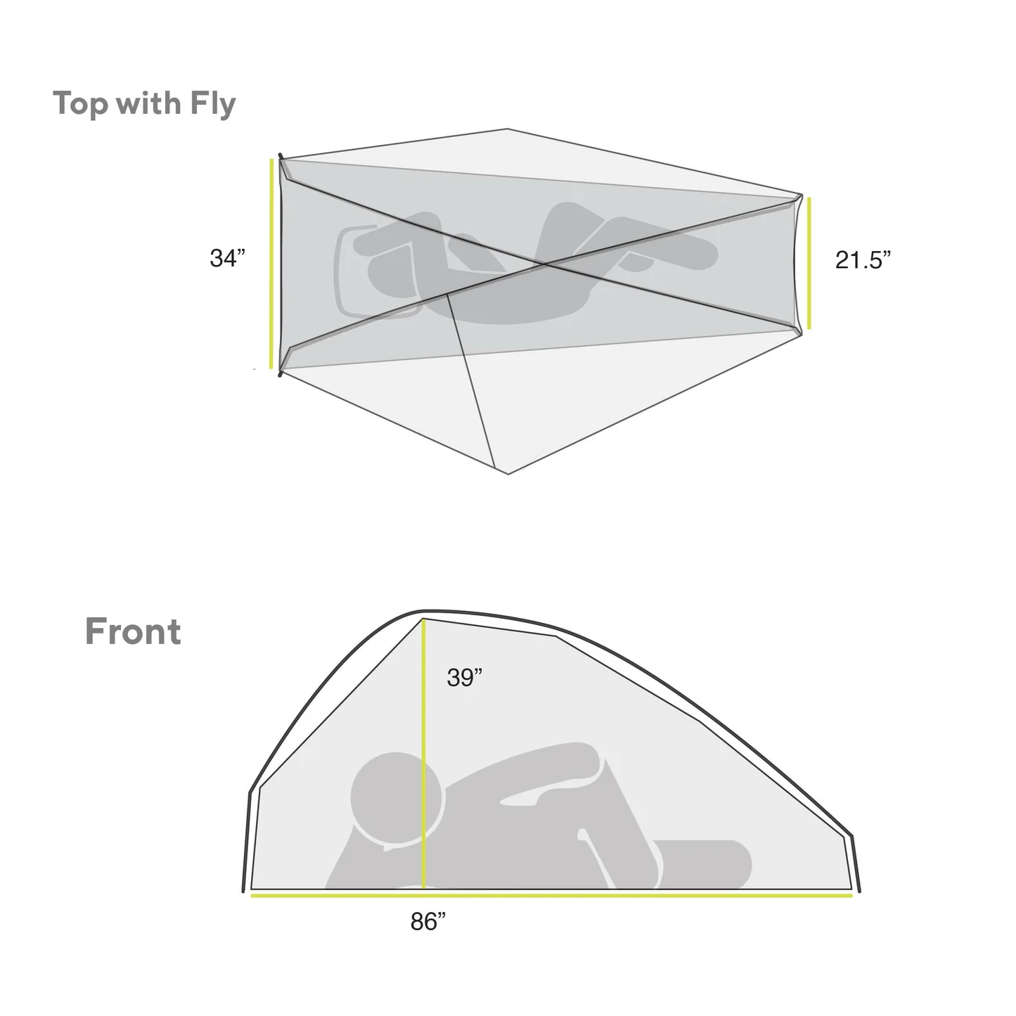 Gossamer Gear The Free Tent Clear Skies Material Schematics