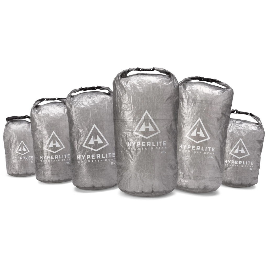 hyperlite mountain gear roll top stuff sacks assorted sizes