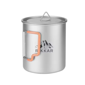Rikkar Titanium Pot 750ML Coated Handle